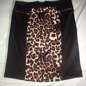 Cheetah mini pencil skirt